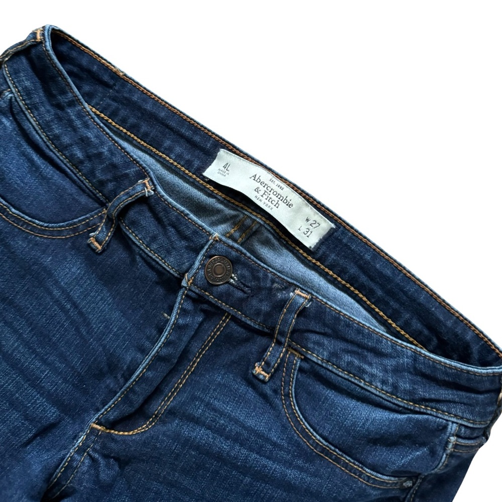 Abercrombie & Fitch Dark Jeans 4L (W27 L31) - Picture 3 of 7
